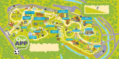 Washingtonin eläintarha kartta