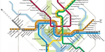 Washington dc metro kartta silver line