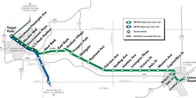 Vihreä viiva dc metro kartta