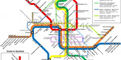 Washington metro bussi kartta