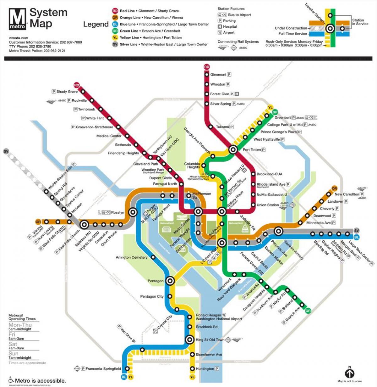 dc metro kartta 2015