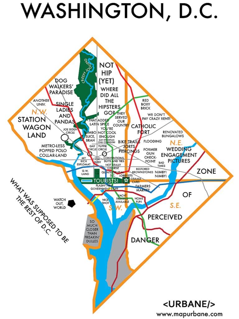 kartta myymälä, washington dc