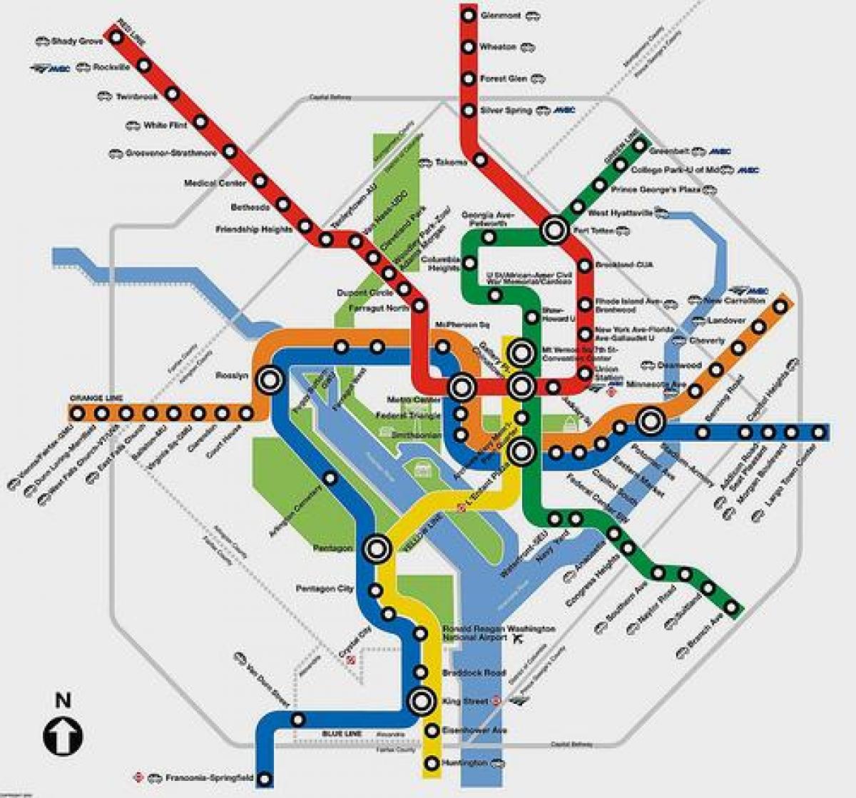 dc metro kartta planner