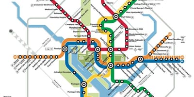 Dc metro kartta-metro